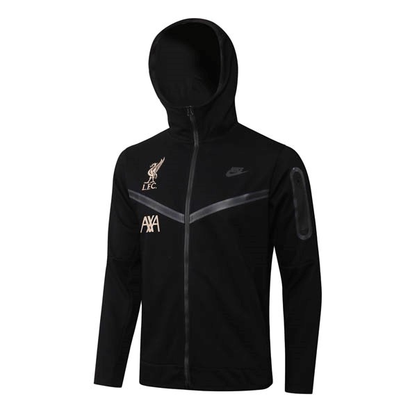 Chaqueta Con Capucha Liverpool 2022-23 Negro